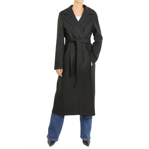 Cappotto con elastico dietro e cinta Options